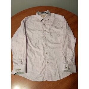 Tommy Bahama Shirt Mens Large Island Modern Fit Light Purple Button Down Dress